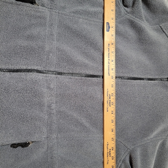 L.L. Bean Long Sleeve Gray Fleece Full Zip Jacket Small - Picture 8 of 9
